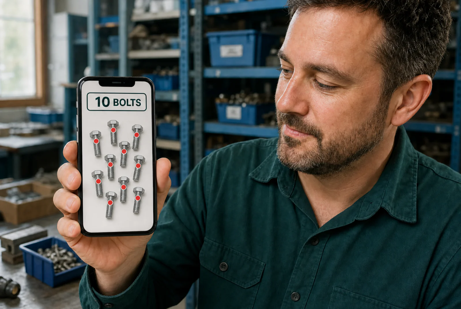 Counting app interface